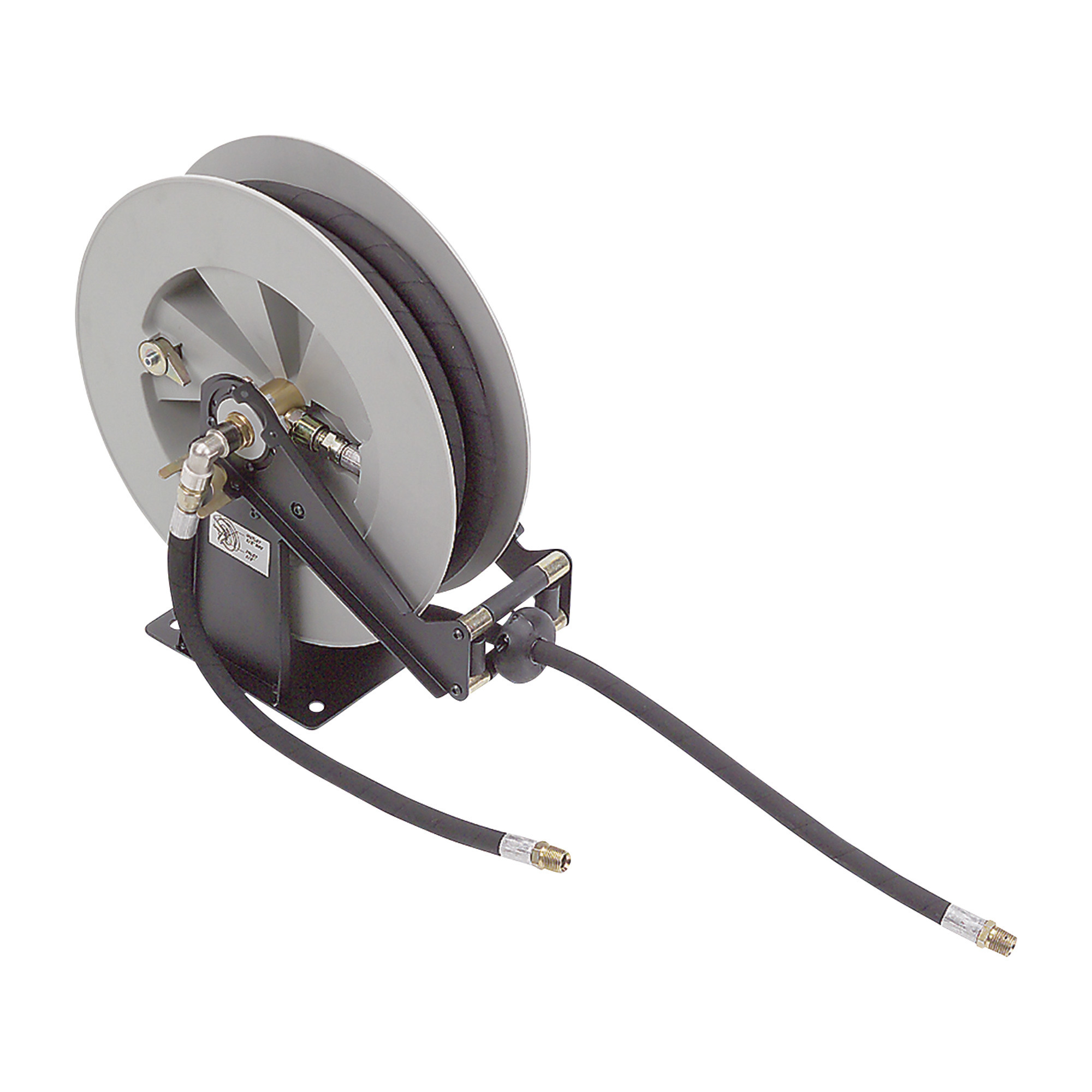 Liquidynamics Retractable Oil Hose Reel, 1/2in. x 25ft., 750 PSI, Model# 43001-01L